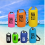 Outdoor wholesale waterproof PVC clip net bucket ocean pack beach water bag