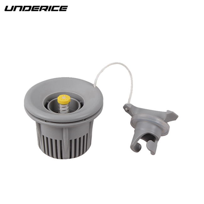 UICE Inflatable Boat Air Valve Inflatable Tent Black Gray Valve Adaptor