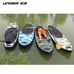 10'6''x32''x6''/ 320x81x15cm Indian leaf design Inflatable Paddle Board ISUP paddling board for floating race and fishing