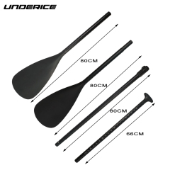 Underice New aluminum inflatable paddle boards paddle with double-sided blades,4-pieces type paddle