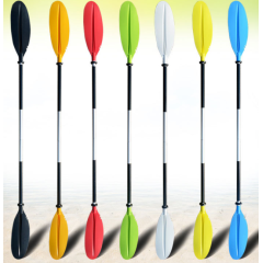 Colorful aluminum detachable four-piece inflatable boat kayak paddle
