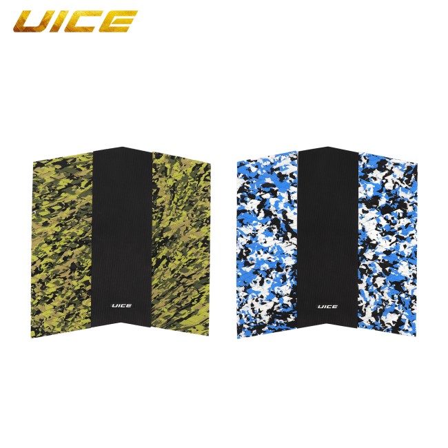 2021 wholesale factory camouflage green blue eva foam adhesive sup surf traction pad front pad non-slip mat for surfboard