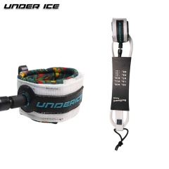 UICE Cool White Surfboard Leash 6mm 6ft/ 7ft Comp Surf Leg Rope for professional surfing