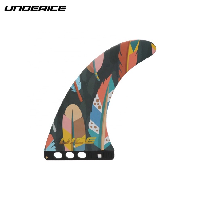 UICE New design stand up inflatable paddle board detachable big center fin with customization colorful graphic, no screw system