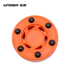 UICE Custom Logo Brand Orange Green Red Ice Hockey Puck For Sports Event Practice Training