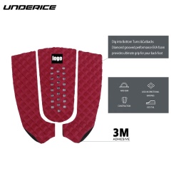 Red new design custom logo Professional surfboard traction deck pad foot pad