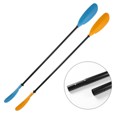 Inflatable paddle aluminum double-head pole double-section oar paddle