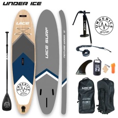 Triple Layer Strongest Wood Design inflatable Sup Stand Up Paddle Board ISUP air board
