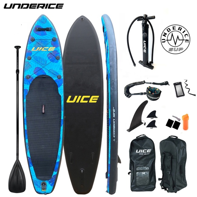UICE Blue 10'6''x32''x6''/ 320x81x15cm Inflatable Surfing ISUP Paddle Board With Accessories