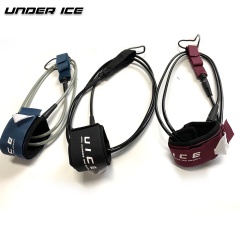 Straight 6MM 6FT/7FT Comp Surfboard Leash 4 Colors Available 5MM Padded Ankle Cuff Surf Leash Rope