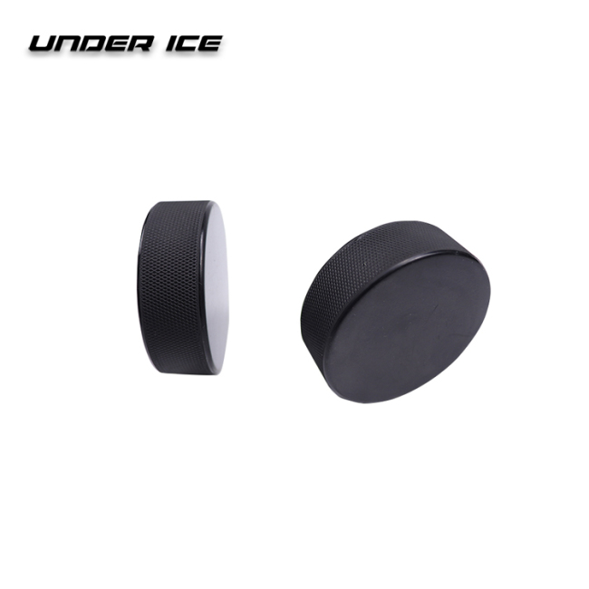 Professional logo printing rubber ice hockey puck