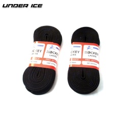 Black/white high quality waxed Hockey Skate Lace 1cm width waterproof and durable for ice hockey sticks sports