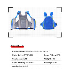 Latest Design Water Sport Life Vest Swimming Life Jackets for Adults Kayaking Water Rescue