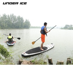 Custom logo SUP Board 10'6''x32''x6''/ 320x81x15cm Leaf Pattern Inflatable Paddle Board For Floating Race and Fishing
