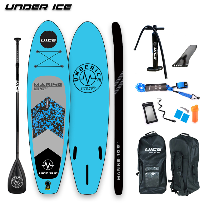UICE Custom Logo Double Layer 10'/10'6''/11' MARINE Series SUP Stand Up Inflatable Paddle Board