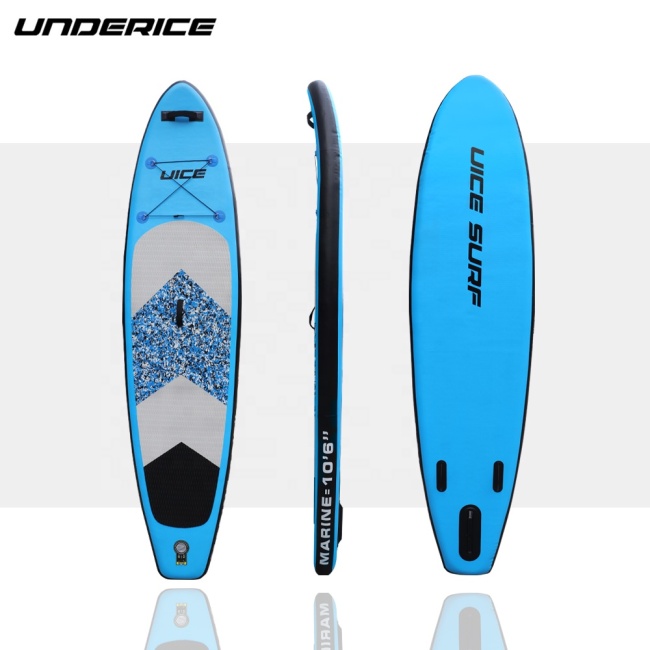 Custom Double Layer UICE Marine Wind Blue camouflage 10'6''x32''x6'', 320 x 81 x 15cm stand inflatable paddle boards iSUP board