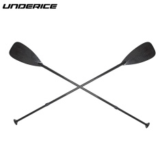 ALL BLACK CARBON FULL Carbon SUP Paddle Adjustable 3-pieces for inflatable paddle board