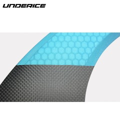 UICE customized color surf accessories honeycomb fiberglass carbon center longboard single fin surfboard fins