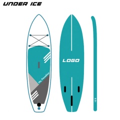 Single Layer Cheapest Factory Direct Sale Custom Logo Inflatable Stand Up Paddle Board iSUP with kayak functional paddle