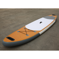 2021 11'' Wood grain water sports surfboard safe paddle inflatable paddle board