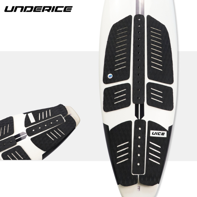 High quality wholesale surfboard self-adhesive eva surfboard deck traction pad sup anti-skid pad front pad kick tail set