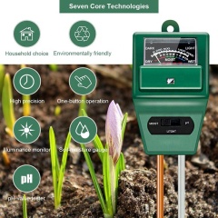 Soil pH Meter,  3-in-1 Soil Moisture/Light/pH Tester Gardening Tool Kits for Plant Care, Great for Garden, Lawn, Farm, Indoor