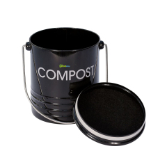 Ningbo High Quality Black Food Composting Home Kitchen Carbon Filter Stainless Steel Waste Compost Bin