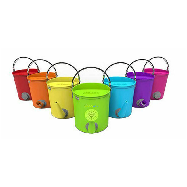 1.8 Gallons Folding UV Resistant Water Storage Can Garden Collapsible 2 in 1 Watering Bucket