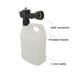 Portable USA Style Agricultural Irrigation Fertilizer Mixing  Sprayer Water Hose End Sprayer with 1 Liter Bottle