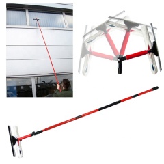 Telescopic Window Cleaning Extension Pole and Squeegee Kit, High Window Cleaning Tools