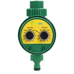 Single Outlet Automatic Water Faucet Hose Timer Ball Valve Allow Connected Irrigation System Green