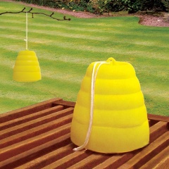 Swarm Catcher, 5.5 X 5.5 X 5.9 Inch Portable Plastic Beehive Wasp Pests Trap Garden Hanging Bee Swarm Catcher