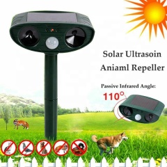 Solar Power Ultrasonic Cat Dog Repeller Sensor Animal Scarer
