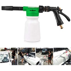 High-Pressure car wash car Water Gun, Snowflake Foam Cleaning Tool, 900ML Kettle Garden Hose