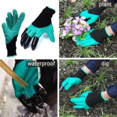 Yard Work Latex Garden Gloves for Digging Plants Creative Garden Gloves with Claws for Sale