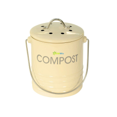 7L Capacity Freestanding Portable Home Stainless Steel Kitchen Food Waste Compost Bin with Filter