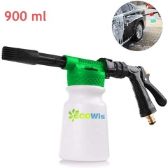 High-Pressure car wash car Water Gun, Snowflake Foam Cleaning Tool, 900ML Kettle Garden Hose