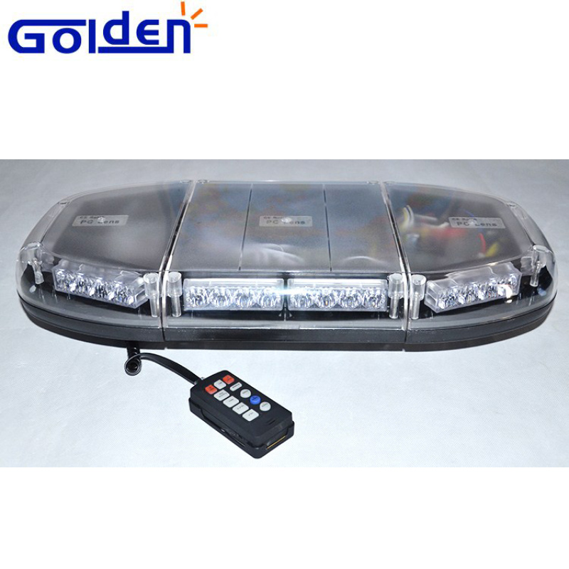 Emergency road safety led mini light bar integrated with siren and speaker for police interceptor vehicles