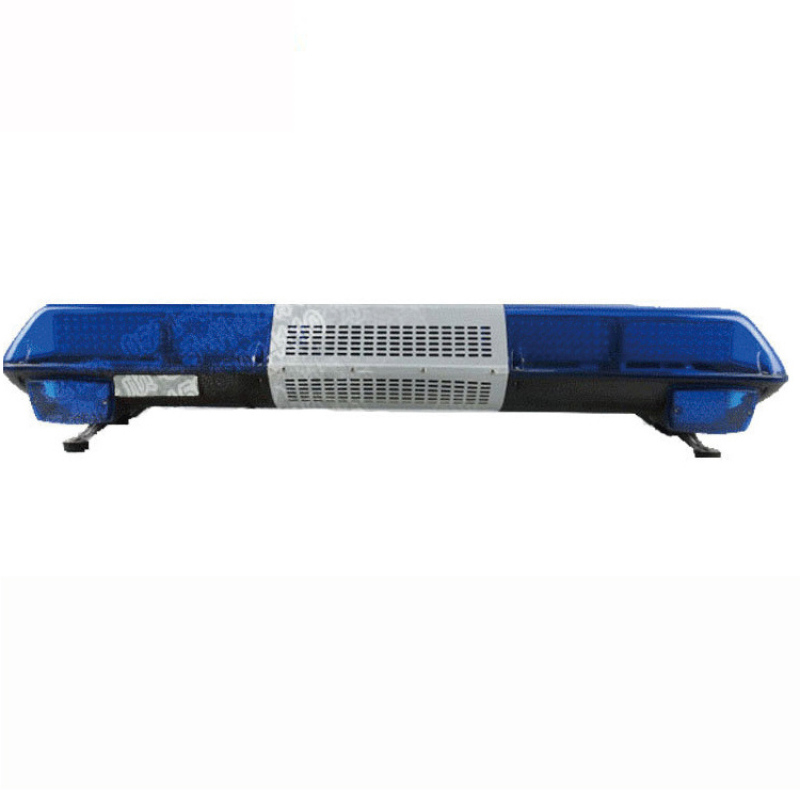 Blue strobe flashing warning ambulance led lightbar with siren and speaker