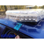 Low profile dc12v or 24v 1200mm warning amber led light bar