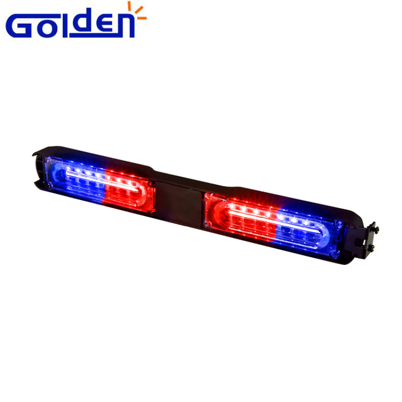 16 LED luces de advertencia de flash estroboscópico 24W rojo azul bombero policía advertencia de emergencia lámpara de parabrisas