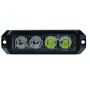 Led Mini warning lighthead police red blue strobe light