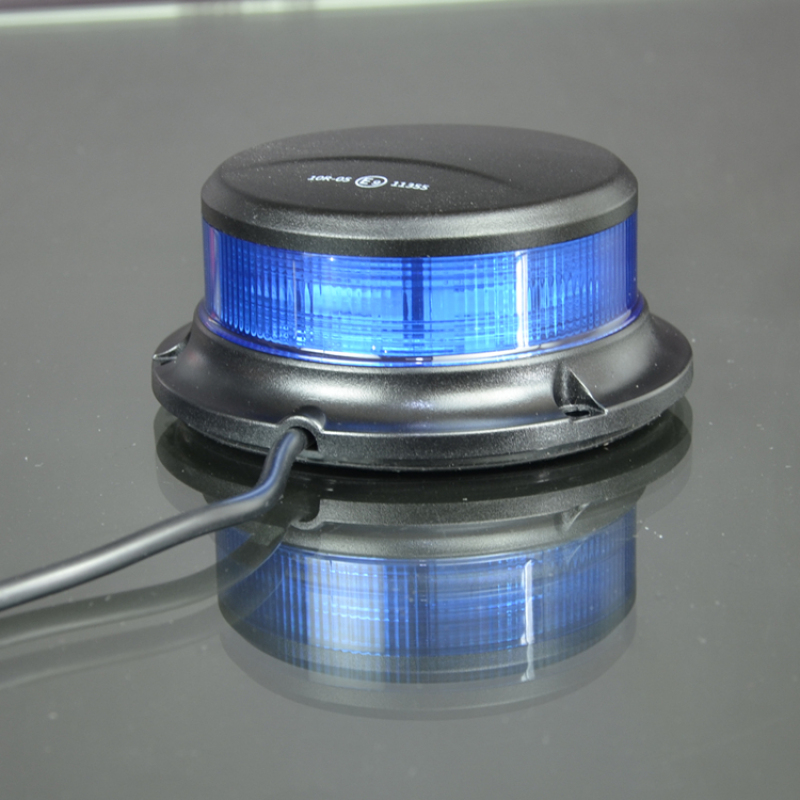 Mini baliza de luz estroboscópica azul led de policía marina IP67