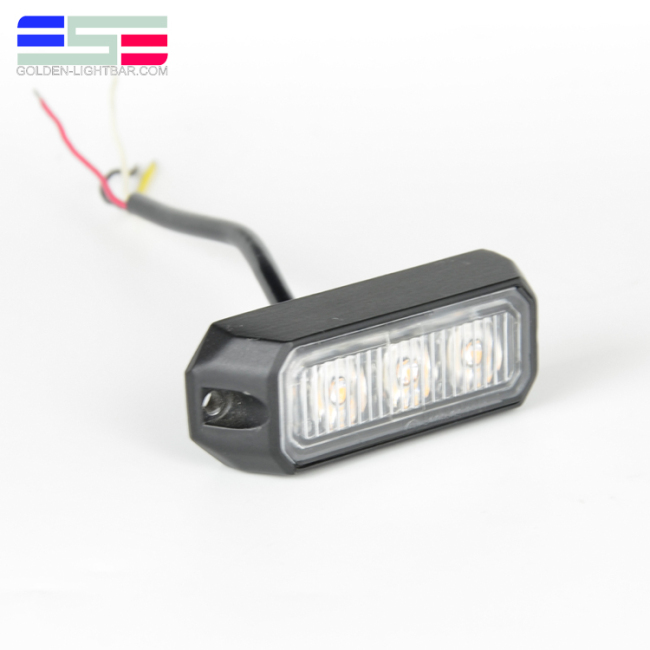 Barra de luz estroboscópica LED ámbar intermitente impermeable para bicicleta de coche
