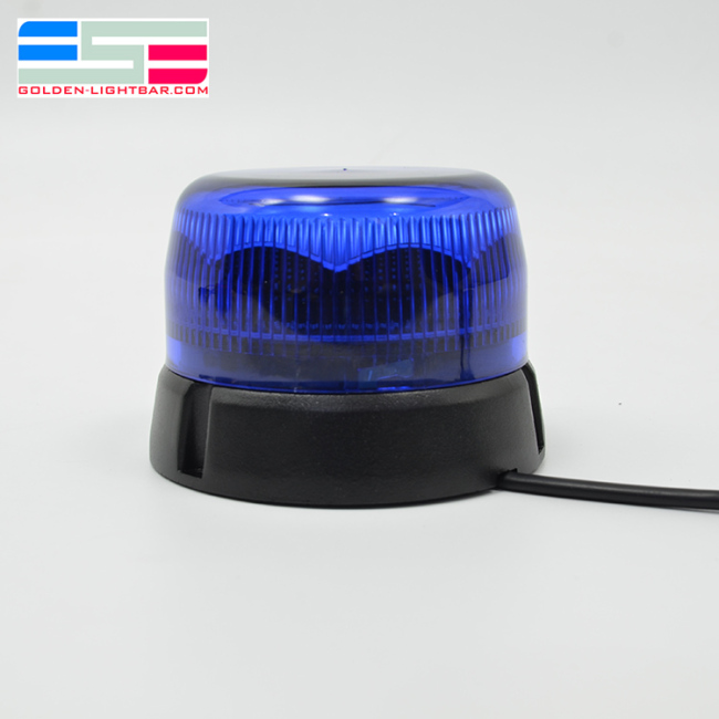 Lampe de balise d'avertissement magnétique LED stroboscopique bleu police 12v