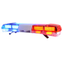 Police vehicle roof mounted DC12V 48inch 5MM led red blue color emergency warning light bar with 100w siren speaker