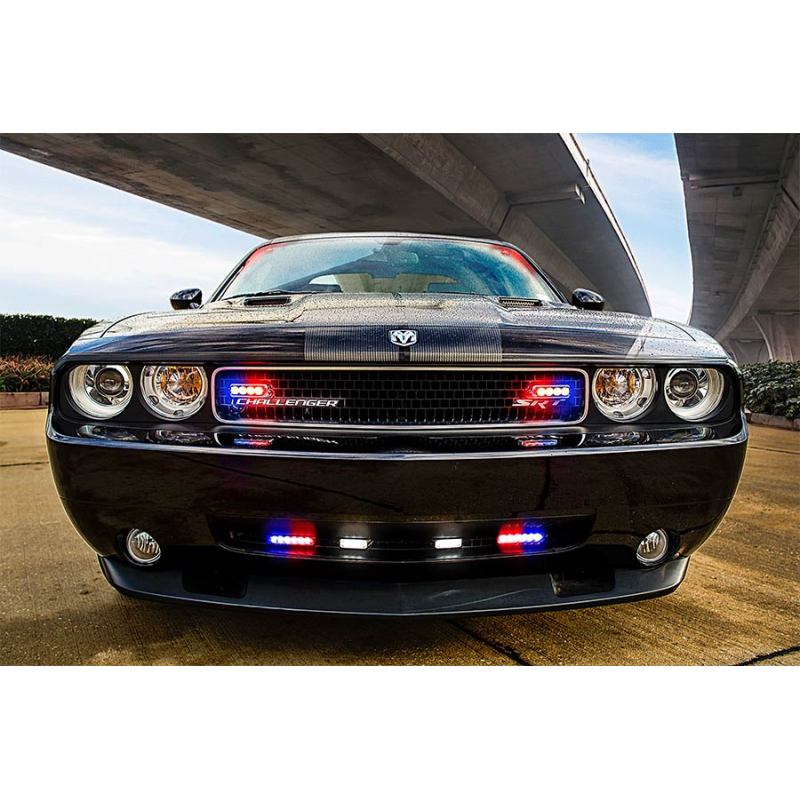 Led Mini warning lighthead police red blue strobe light