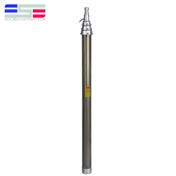 Mât pliable mât pneumatique télescopique portable pour antenne et lumières