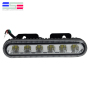 Mini IP67 12V 24V 3Watt 6 LED Police Blue Red Ultra Strobe Flashing Warning Light