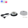 Amber Emergency Flash Strobe Round LED Warning Beacon Light